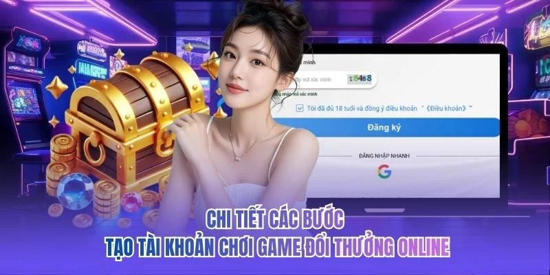 Chi tiết các bước tạo tài khoản chơi game đổi thưởng online